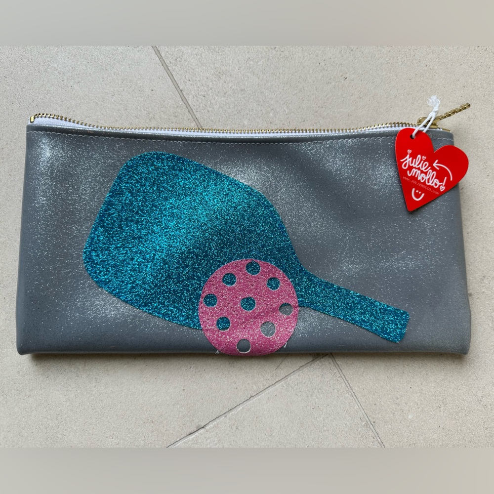 NWT Julie Mollo Sparkly Pickleball Clutch